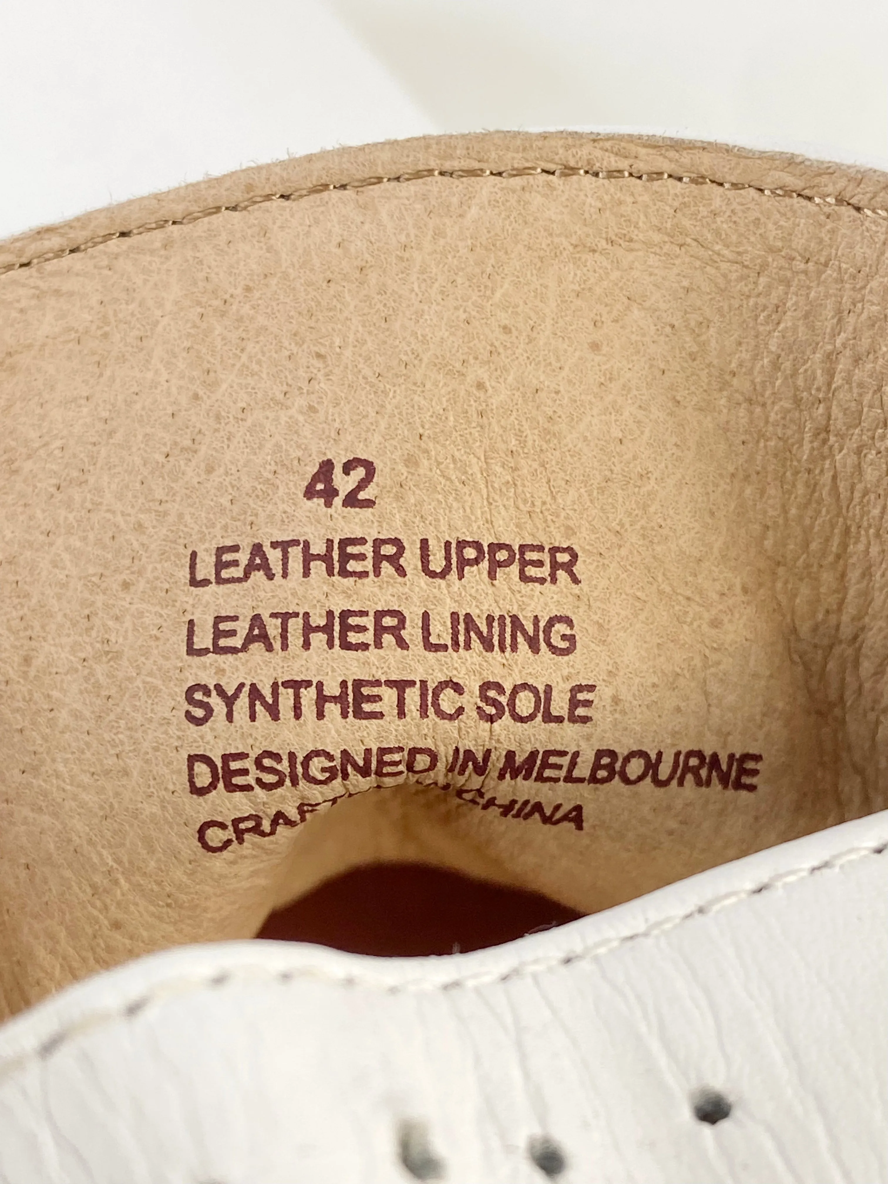 Bared White & Tan Loafers - EU42