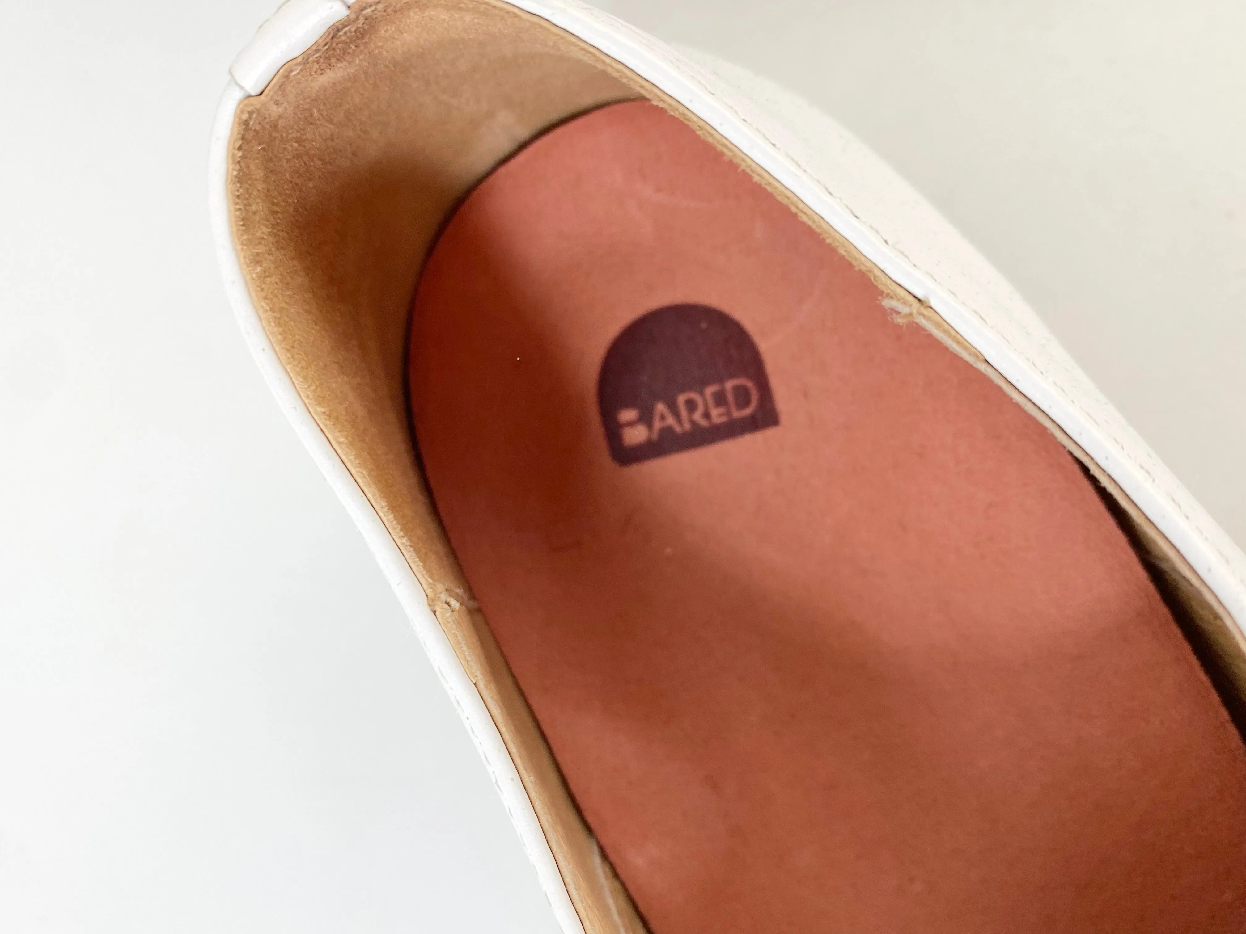 Bared White & Tan Loafers - EU42
