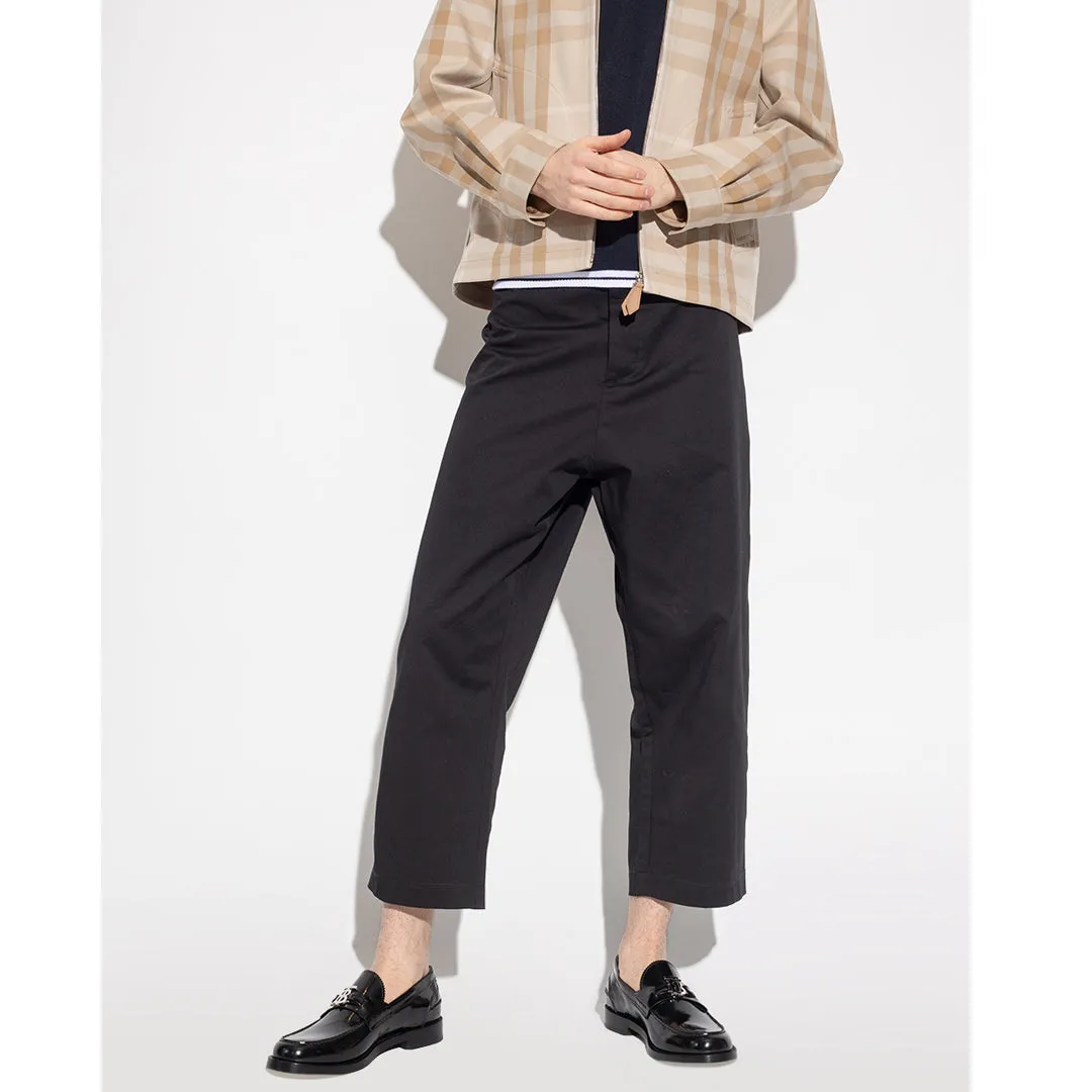 Black Fred Monogram Patent Leather Loafers