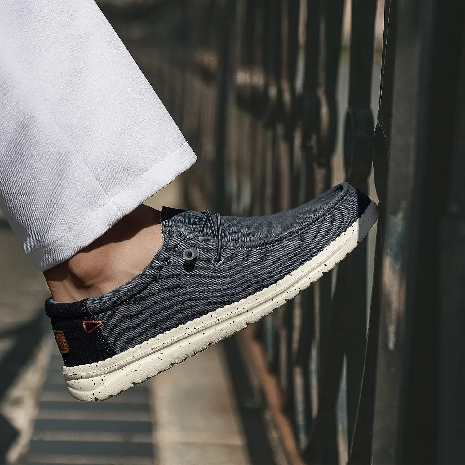 Canvas Blue Lightweight Men's Casual Slip-On Loafers