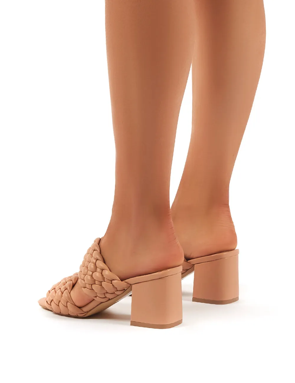 Chelsee Nude WF Block Heeled Mules