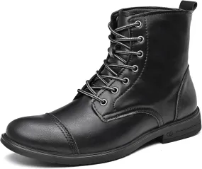 Chukka Boots Casual Fashion Oxford Dress Boots Leather Lace Up Desert Ankle Boots Classic For Men Lightweight Anti Slip