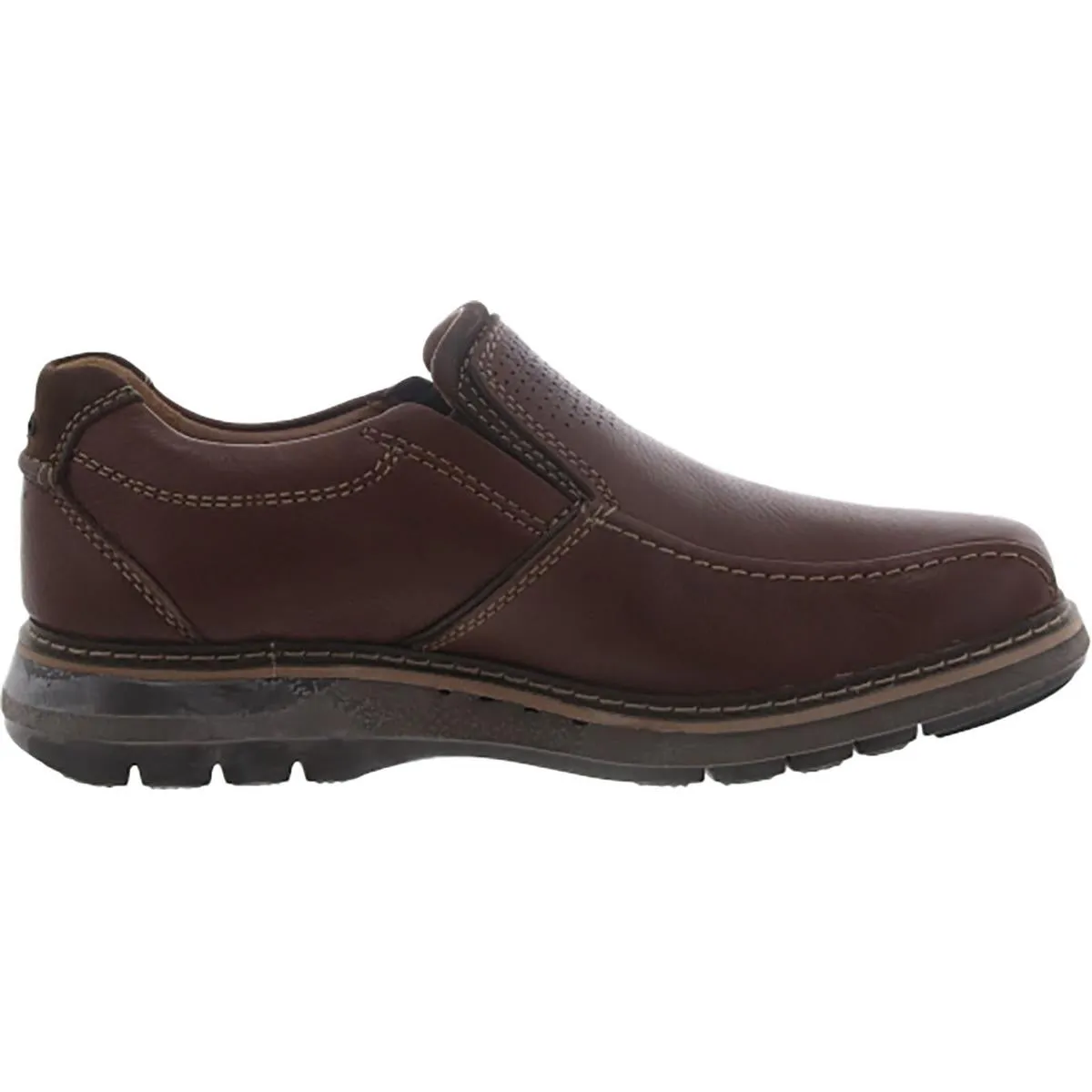 Clarks Mens Un Ramble Step Leather Slip On Loafers