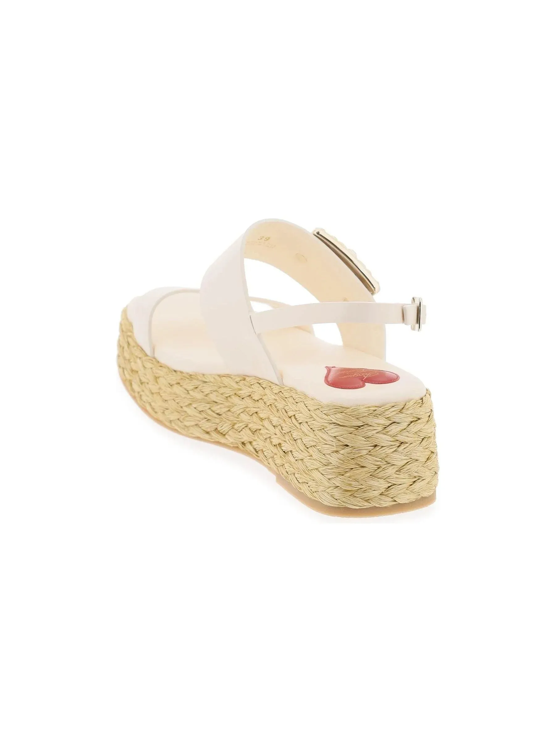 Crystal Buckle Espadrilles