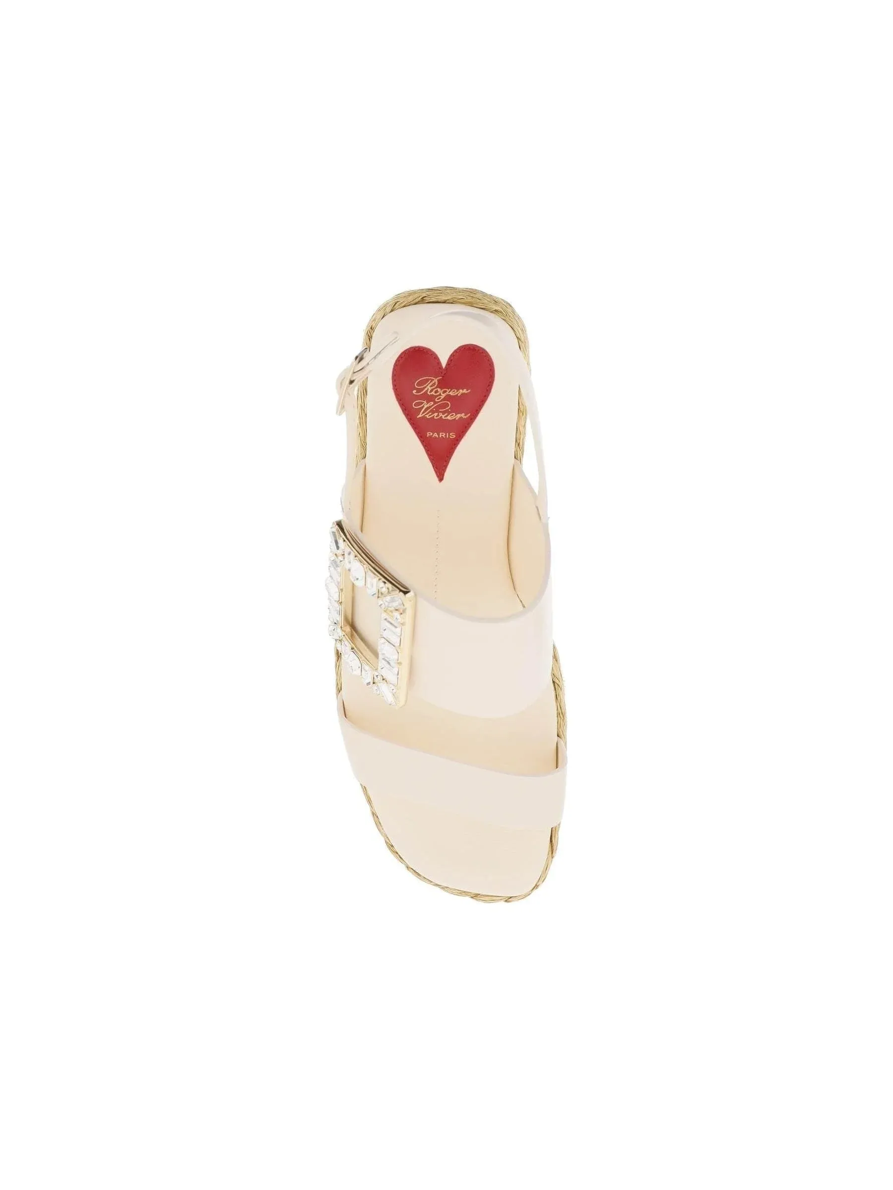 Crystal Buckle Espadrilles