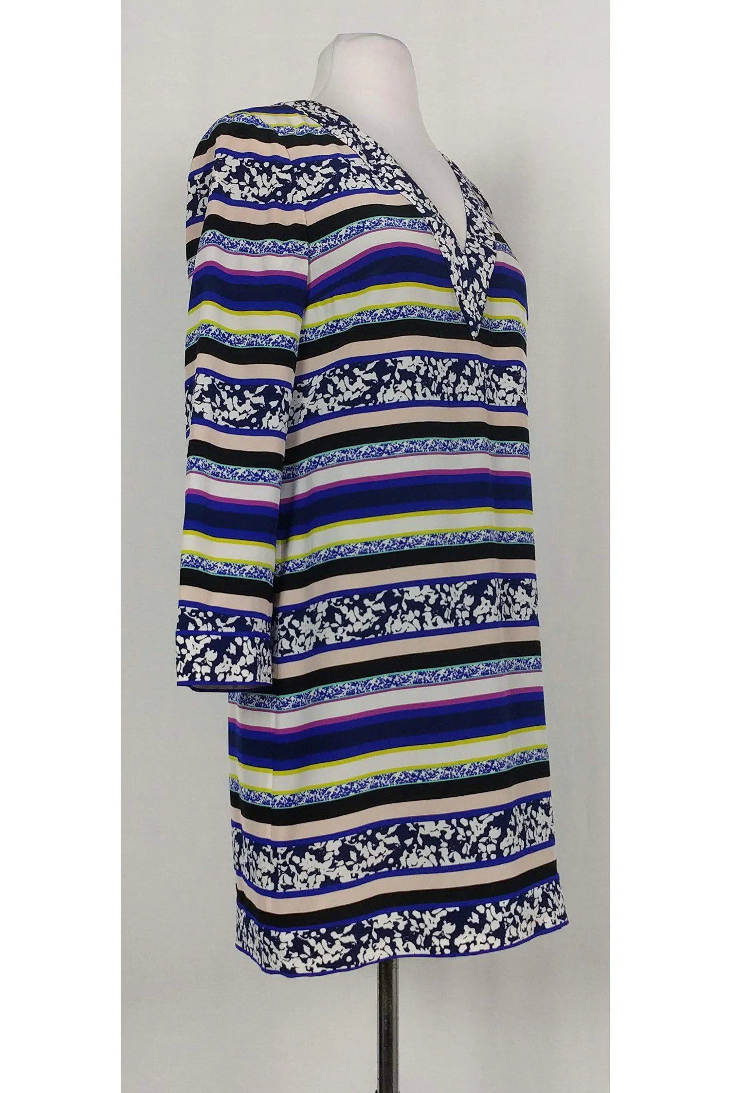 Diane von Furstenberg - Multicolor Striped Shift Dress Sz 4