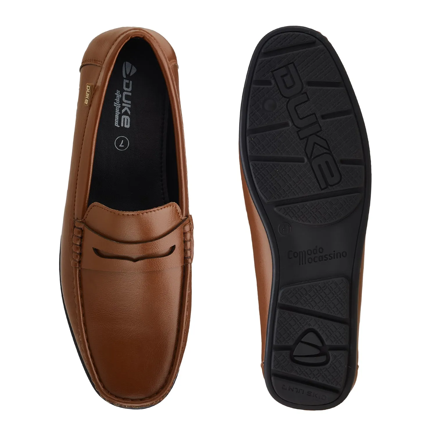 Duke Men Textured Loafers (FWOL4020)