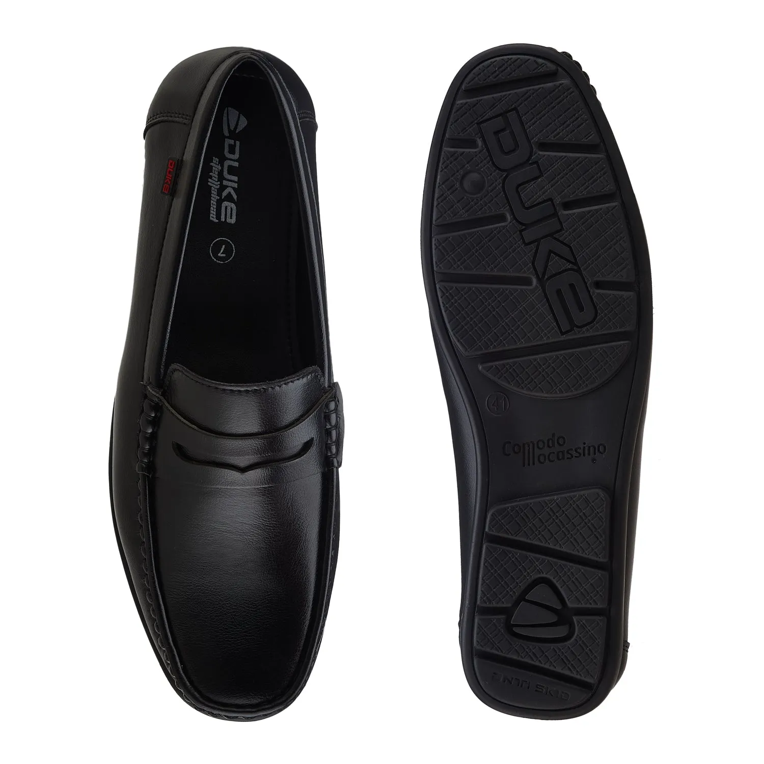 Duke Men Textured Loafers (FWOL4020)