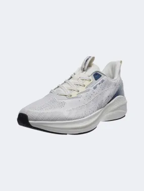 Erke Cushioning Men Running Shoes White/Blue