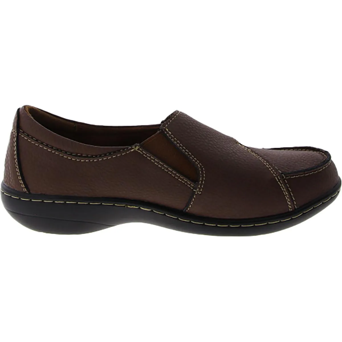 Geoeleph Womens Faux Leather Slip On Loafers