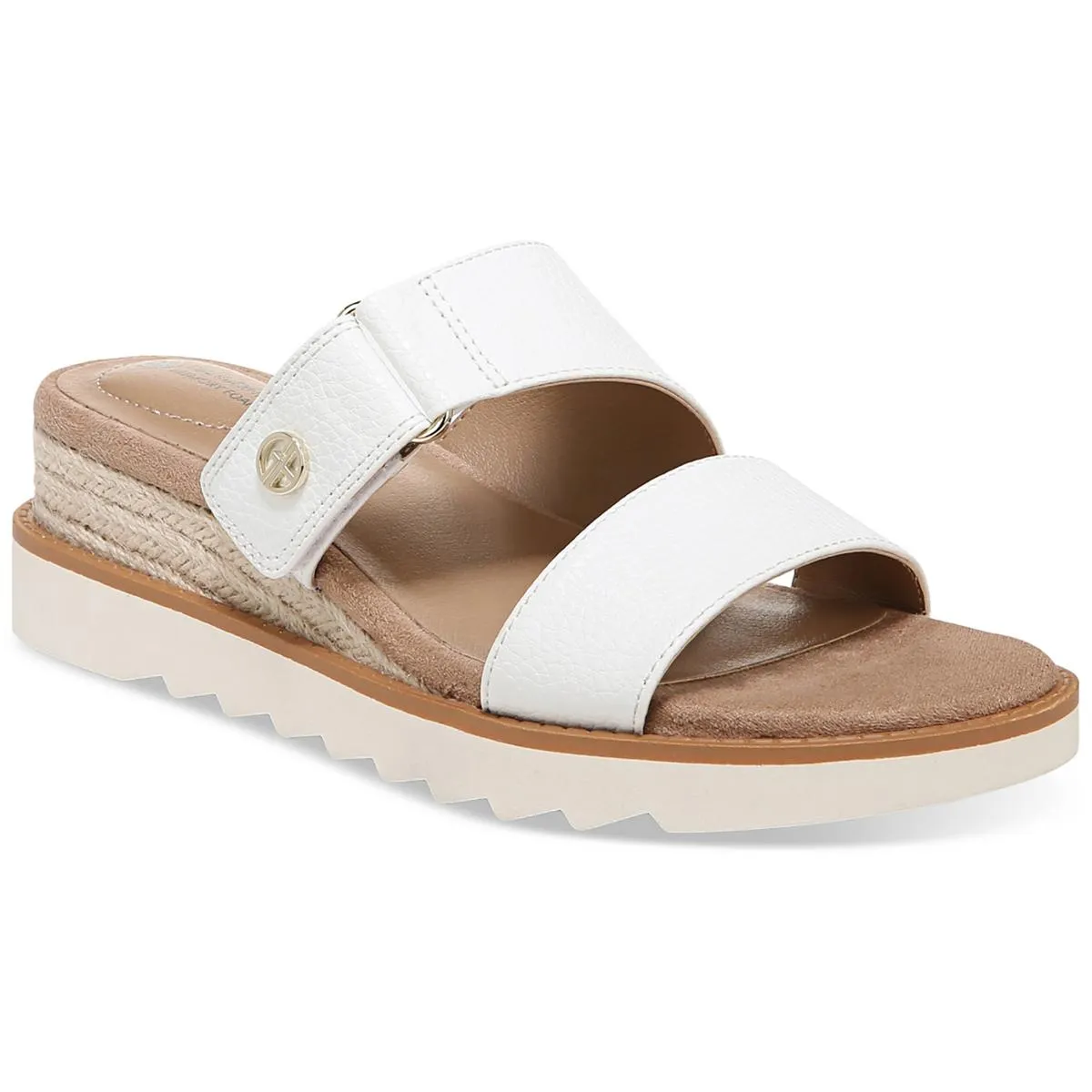 Giani Bernini Womens Bryerr Faux Leather Adjustable Espadrilles