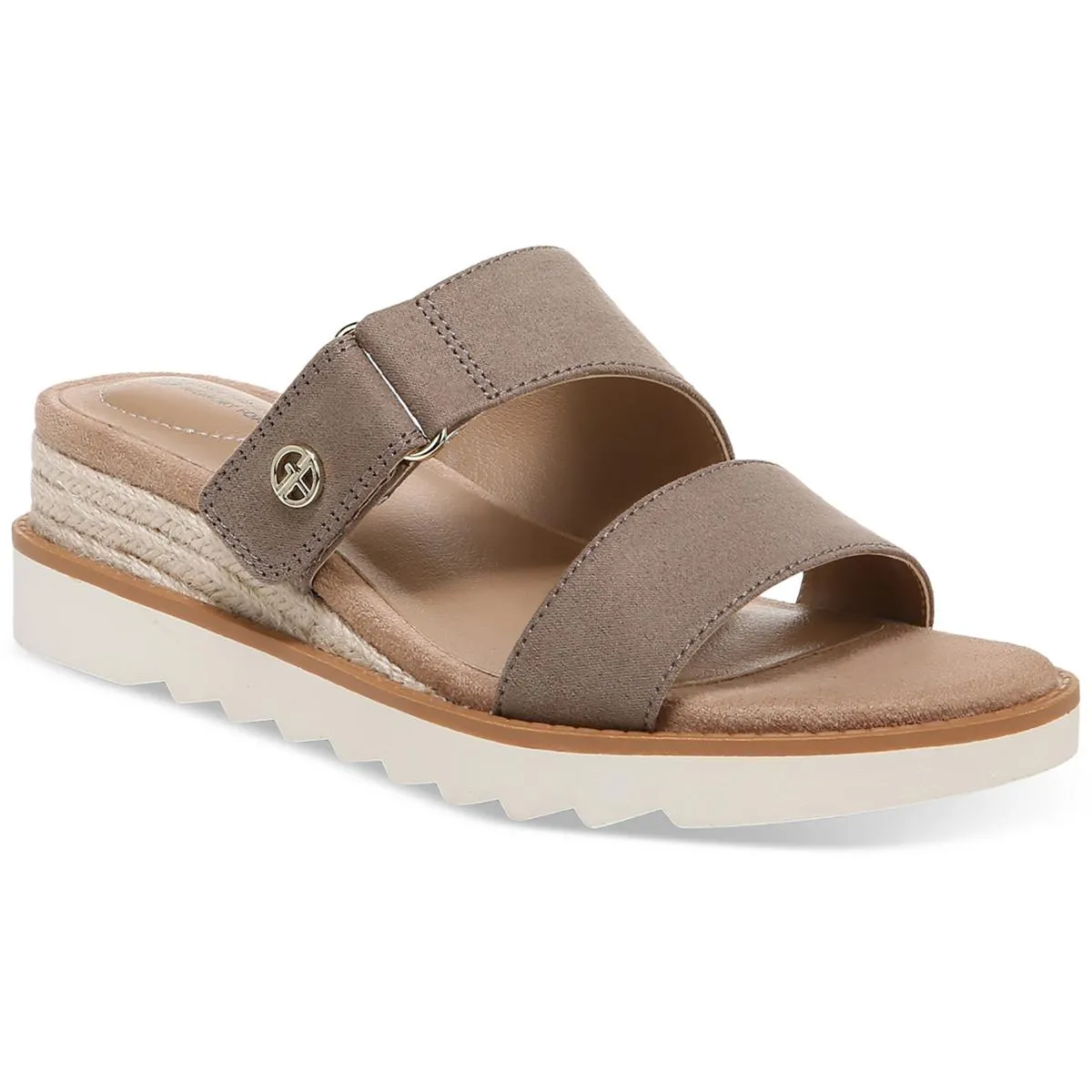 Giani Bernini Womens Bryerr Faux Leather Adjustable Espadrilles