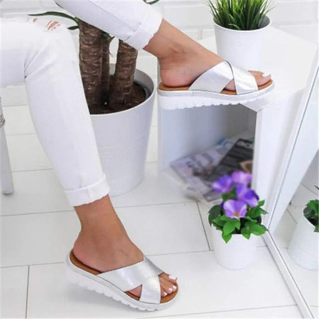 Gibobby Women's Sandals 2019 New Women Comfy Platform Sandal Shoes Summer Beach Travel Shoes Fashion Ladies Shoes