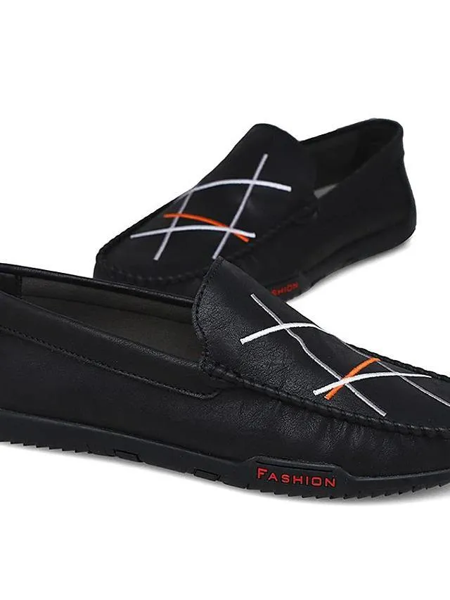 Men's Moccasin PU Leather Loafers