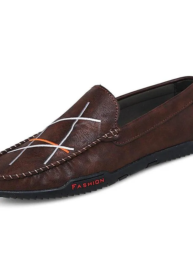 Men's Moccasin PU Leather Loafers