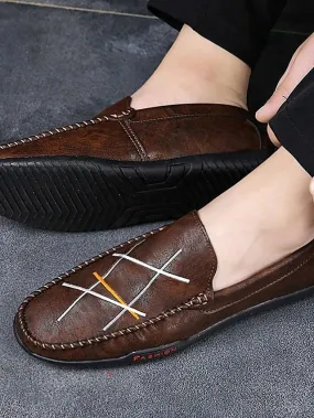 Men's Moccasin PU Leather Loafers