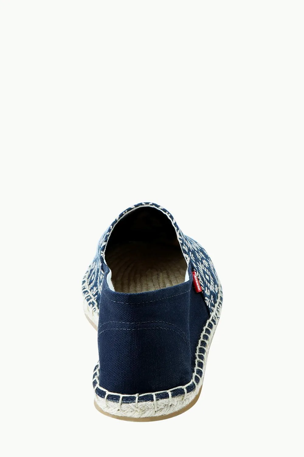 Men's Navy n' Oatmeal Ethnic Print Espadrilles