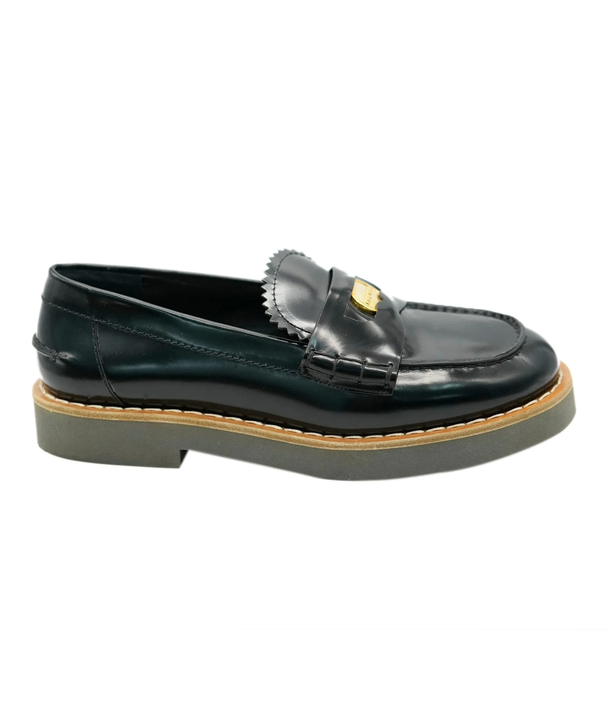 Miu Miu Black Logo Loafers ALC1783