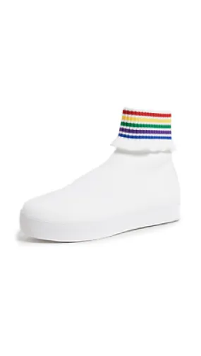 Opening Ceremony Bobby Ruffled Sock Slip-On Sneakers