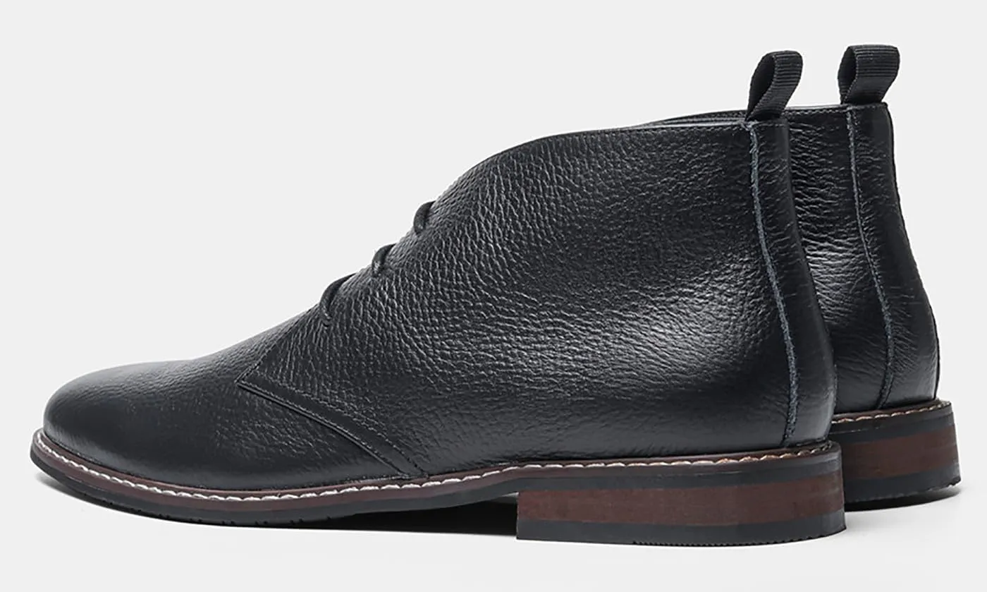 Santimon Chukka Boots Mens Casual Dress Suede Leather Chelsea Prom Wedding Cowboy Boots Men's Fashion Formal Western Ankle Boots