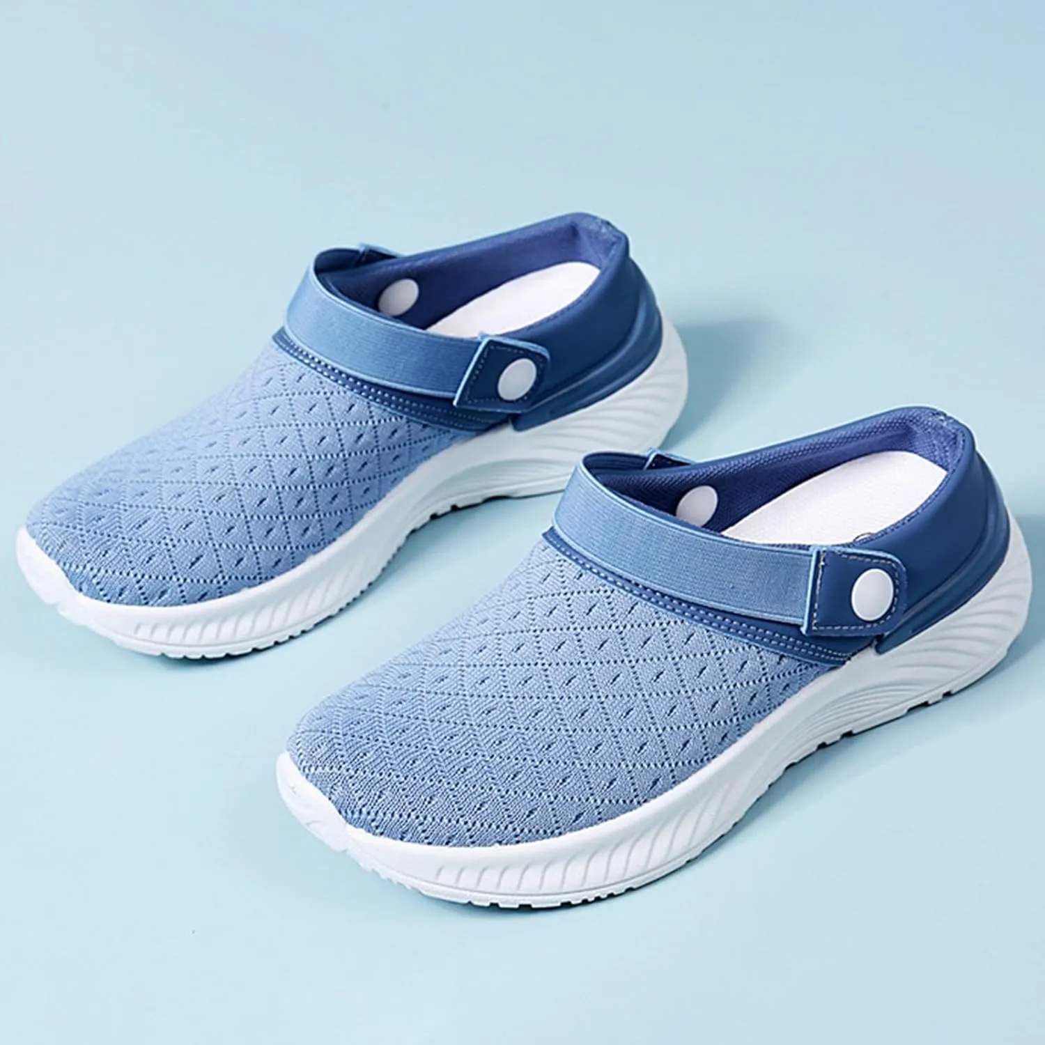 Womens Backless Sneakers Mesh Slip-on Mule Shoes Slip On Shoes Women Arch Support Men Casual Shoes Fashion Sneakers 2025 Waterproof Tennis Shoe Trainers Shoe
