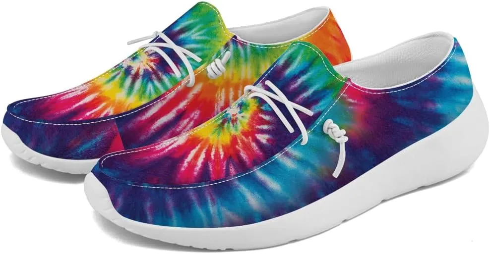 Women's Men's Loafers Slip-on Shoes Tie Dye Shoes Gifts for Women Men