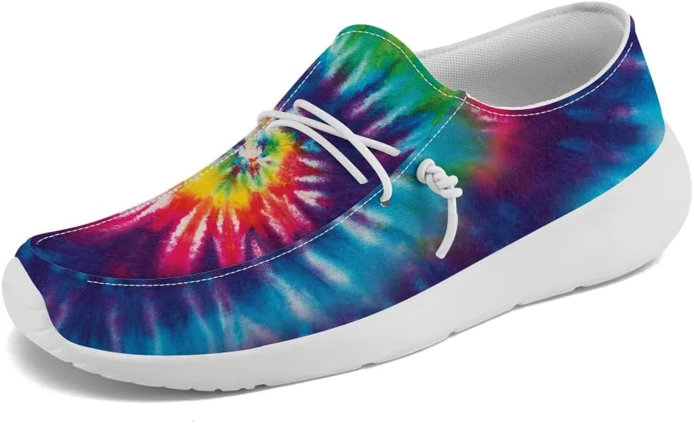Women's Men's Loafers Slip-on Shoes Tie Dye Shoes Gifts for Women Men