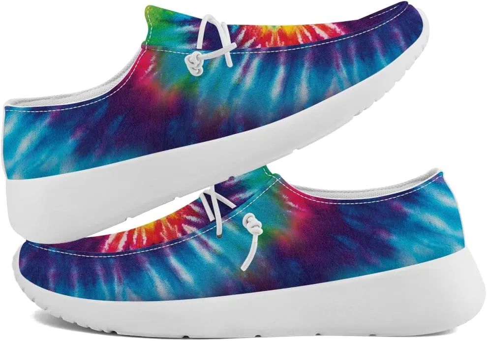 Women's Men's Loafers Slip-on Shoes Tie Dye Shoes Gifts for Women Men