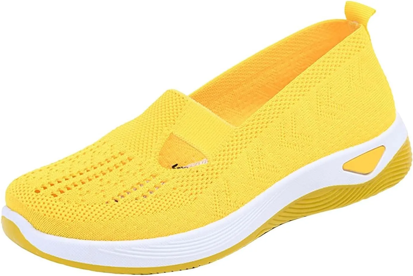 Women's Woven Orthopedic Breathable Soft Shoes Non Slip Work Shoes Women Food Service Casual Shoes Slip On Slip On Sneakers Black Tennis Shoe White Loafers