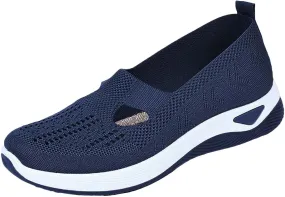 Women's Woven Orthopedic Breathable Soft Shoes Non Slip Work Shoes Women Food Service Casual Shoes Slip On Slip On Sneakers Black Tennis Shoe White Loafers
