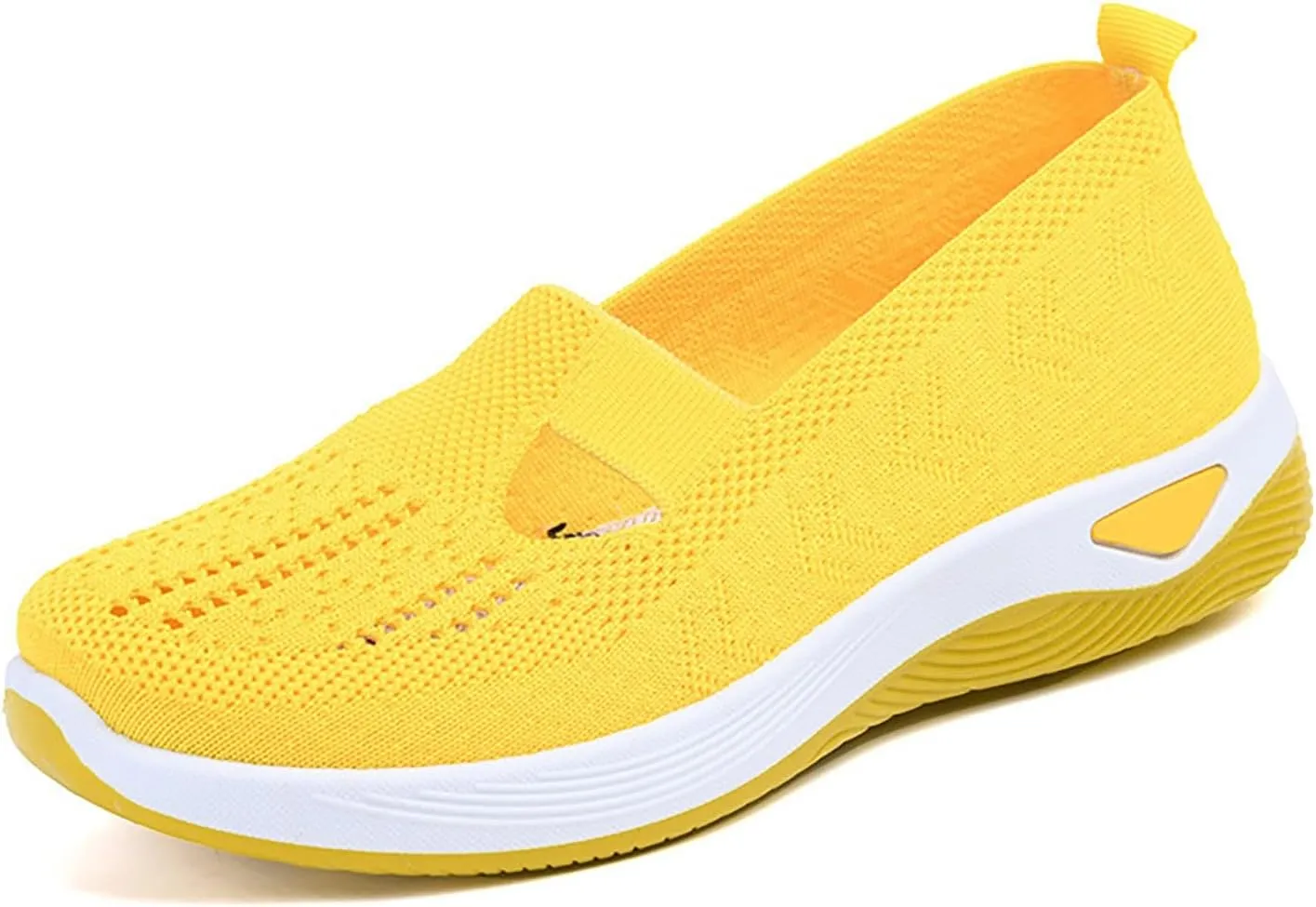 Women's Woven Orthopedic Breathable Soft Shoes Non Slip Work Shoes Women Food Service Casual Shoes Slip On Slip On Sneakers Black Tennis Shoe White Loafers