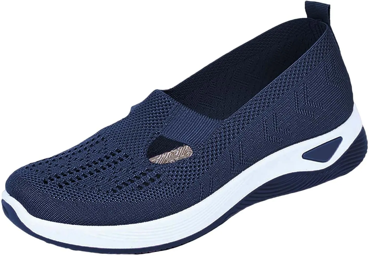Women's Woven Orthopedic Breathable Soft Shoes Non Slip Work Shoes Women Food Service Casual Shoes Slip On Slip On Sneakers Black Tennis Shoe White Loafers